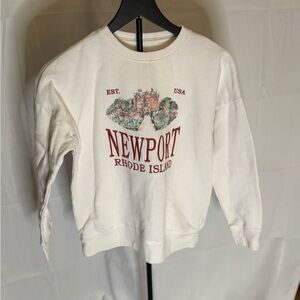 Abercrombie Kids Cream Newport Graphic Sweatshirt